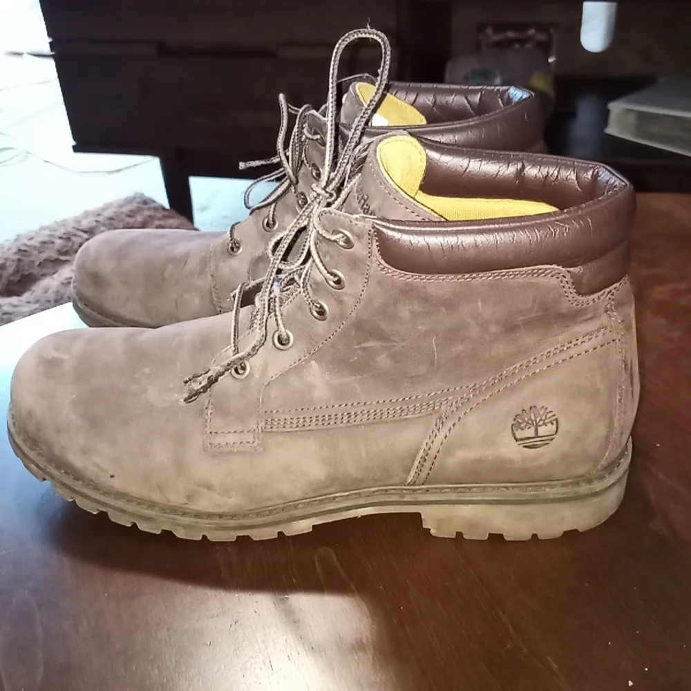 Timberlands Men's Brown Leather Suede Boots Timberlands 13
